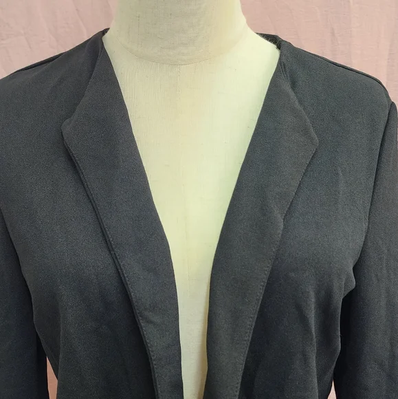 SHEIN Essnce Solid Open Front Blazer Bolero Jacket-(Large) - Picture 4 of 6